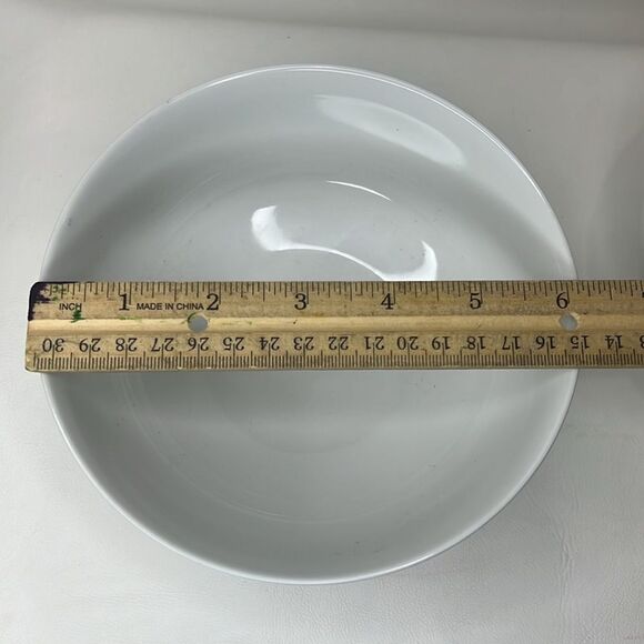 BIA Cordon Bleu Bowls 24 Oz Each Set Of 2  White Porcelain Micro Oven Dishwasher - Picture 5 of 11